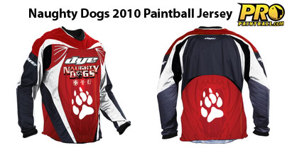 naughty dogs 2010 paintball jersey