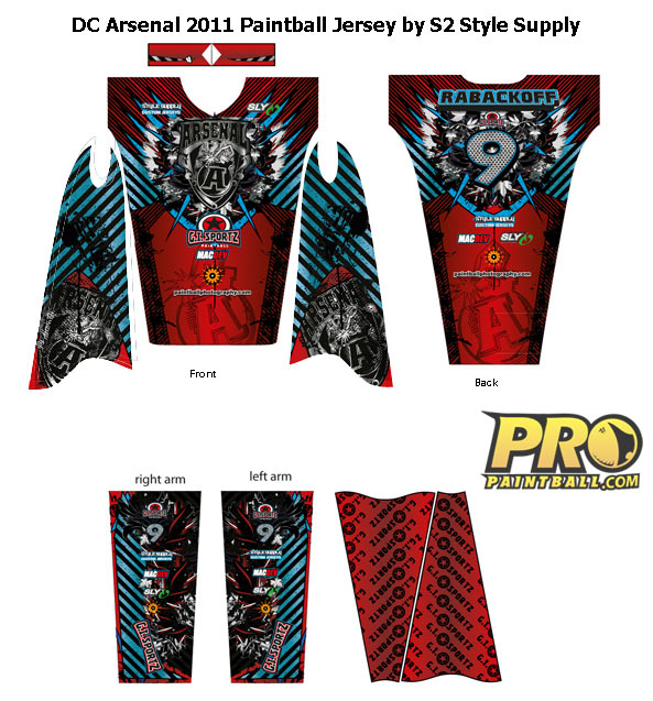 New Paintball jersey for DC Arsenal 2011