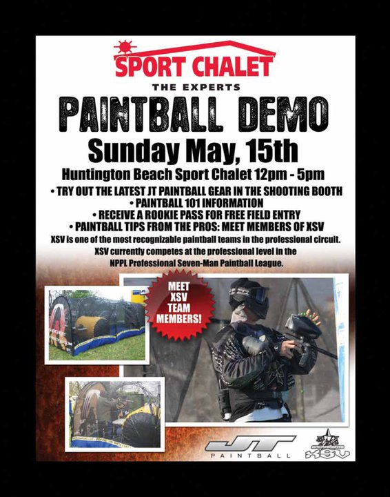 Free Paintball with XSV at Sport Chalet