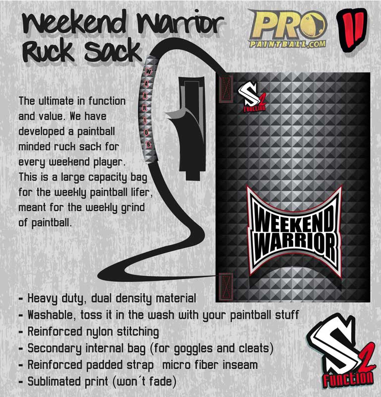 New Paintball Gear: S2 Weekend Warror Gear Bag