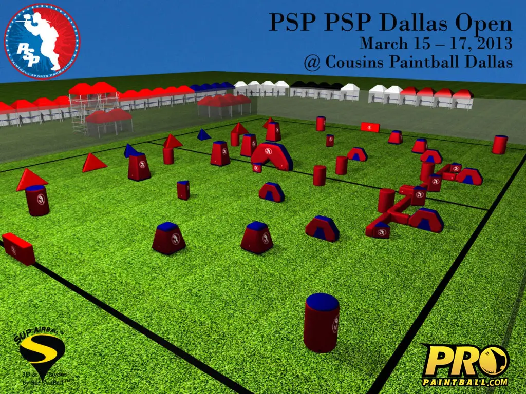 PSP Dallas Paintball Field Layout