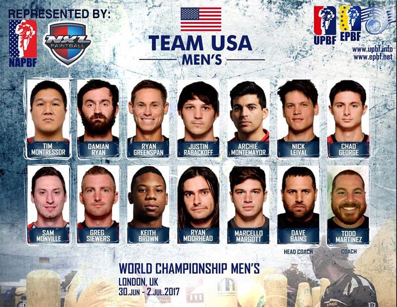 Paintball Team USA Roster & Jerseys [2017]