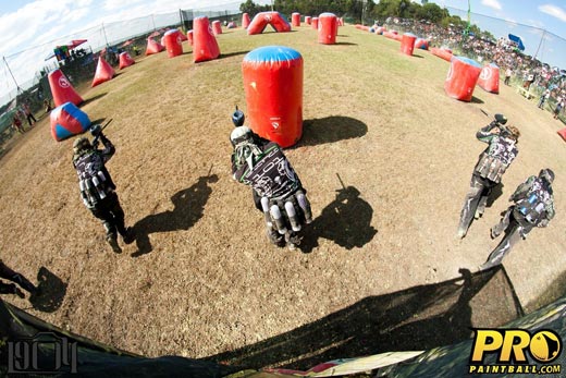 paintball field overview
