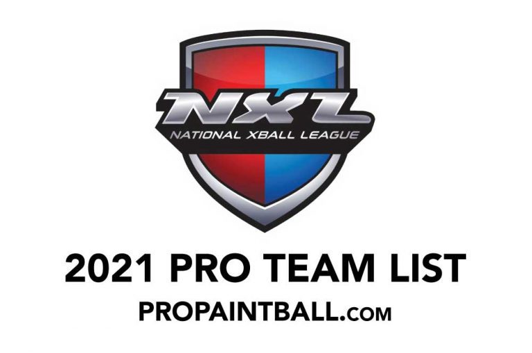 NXL Pro Paintball Team List (2022)