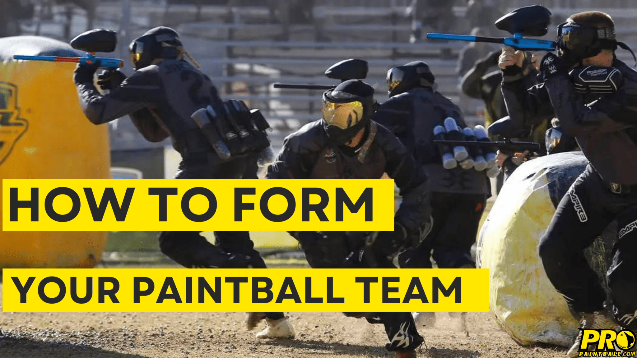 How to form your own paintball team